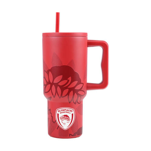 Estia Θερμοσ Straw Tumbler Xl Olympiacos Bc Edition 900ml  01-35969