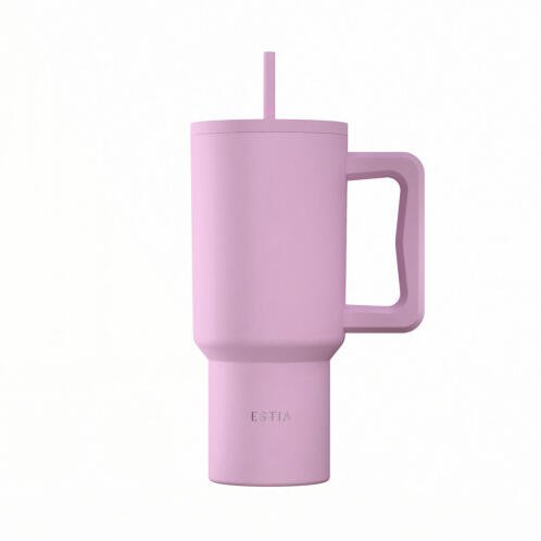 Estia Θερμοσ Straw Tumbler Xl Save The Aegean 900ml Lavender  01-41472
