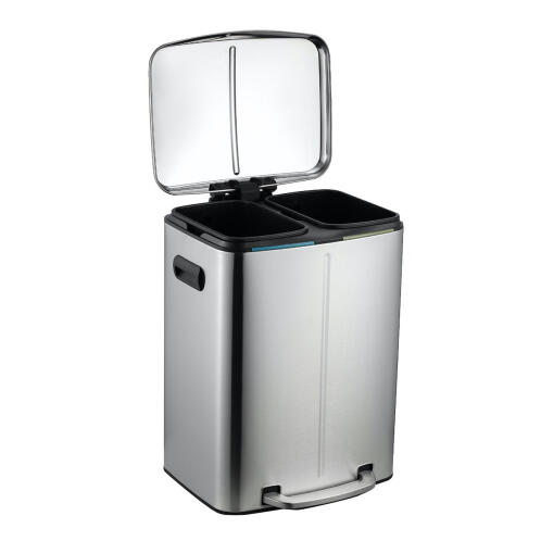 Estia Κάδος Ανακύκλωσης Aνοξείδωτος Με 2 Δοχεία 20+20Lt Inox Matt
