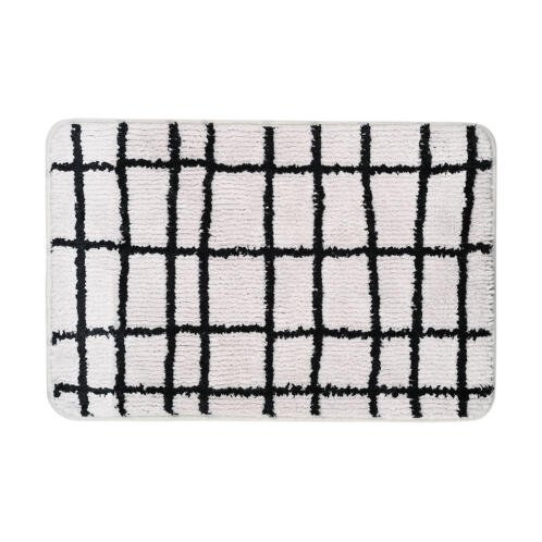 Estia Ταπετο Μπανιου Cage 40x60cm 100% Μικροϊνεσ Γκρι-μαυρο  02-28572