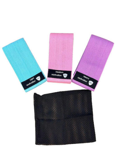 Fitness Mini Loop Bands Σετ 3τμχ Πολύχρωμα