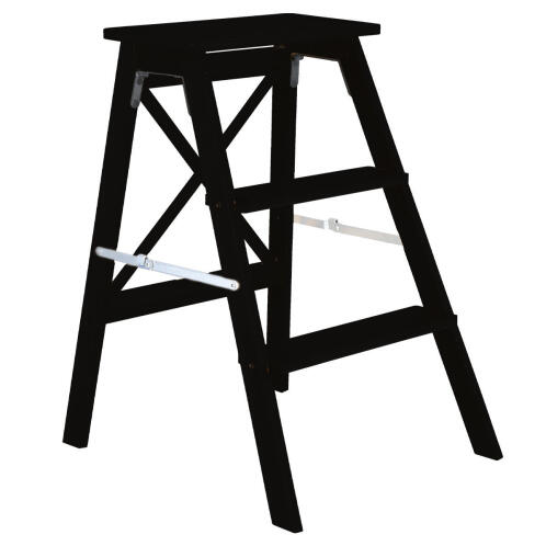 Estia Σκαλοσκαμπω Bamboo Essentials Με 3 Σκαλια Μαυρο  04-34412