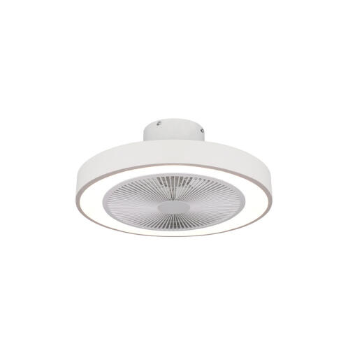 Estia Ανεμιστήρασ Οροφής Halo Flow 50cm 15w Με Cct Led Φωτισμό 45w & Τηλεχειριστήριο Λευκός  06-30155