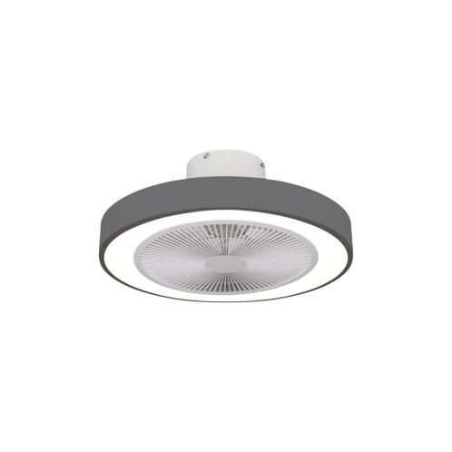 Estia Ανεμιστήρας Οροφής Halo Flow 50cm 15w Με Cct Led Φωτισμό 45w & Τηλεχειριστήριο Γκρι  06-30162