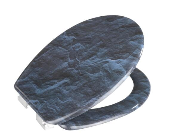 Wenko Καπάκι Λεκάνης Πλαστικό 44.5x36.5cm Βράχος 213971121