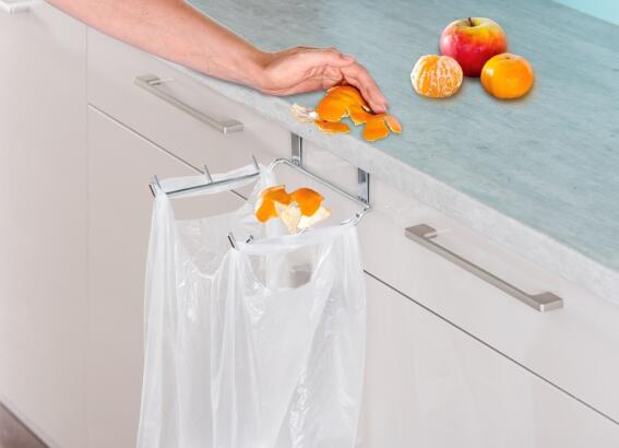 Wenko Βάση Στήριξης για Σακούλα Μεταλλική σε Ασημί Χρώμα 2351100