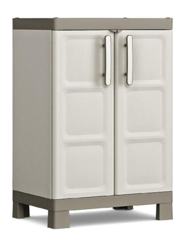 Keter Δίφυλλη Ντουλάπα Excellence Χαμηλή Πλαστική με 2 ράφια  65x45x97εκ.