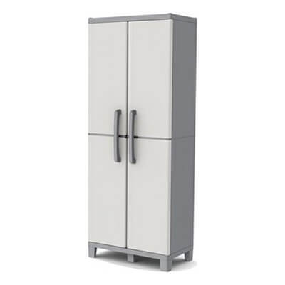 Keter Δίφυλλη Πλαστική Ντουλάπα Με 4 Ράφια 68x38x170cm 172023514 Winner