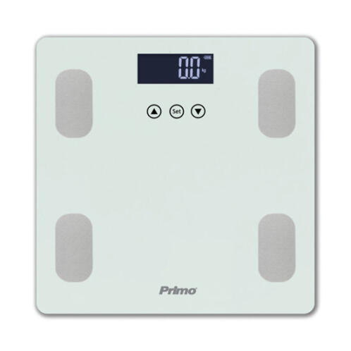 Primo Ζυγαριά Λιπομετρητής Γυάλινη 180kg PRBS-40464 Λευκό