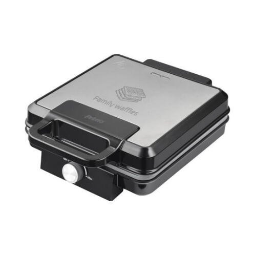 PRIMO ΒΑΦΛΙΕΡΑ PRWM-40548 4-4ΘΕΣΕΩΝ ΚΕΡΑΜ MARBLE ΠΛΑΚΕΣ 1500W INOX/ΜΑΥΡΟ
