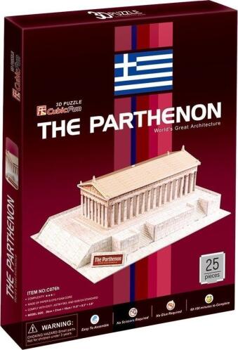 Cubic Fun 3D Puzzle Παρθενώνας 25τμχ