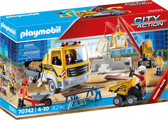 PLAYMOBIL Εργοτάξιο με ανατρεπόμενο φορτηγό