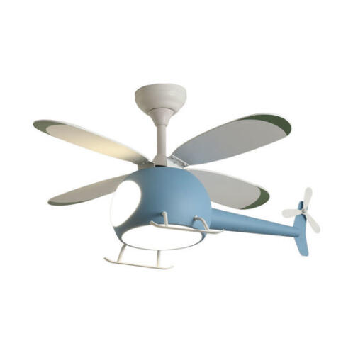 PRIMO  ΑΝΕΜΙΣΤΗΡΑΣ ΟΡΟΦΗΣ 98CM PRCF-80678 HELICOPTER ΜΠΛΕ ΜΕ R/C DC LED