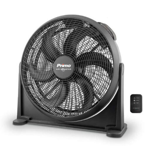 Primo A2070R Ανεμιστήρας Box Fan 90W Ø50.8cm με Τηλεχειριστήριο Μαύρος