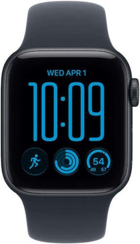 Apple Watch SE 3 Smartwatch  Aluminium 40mm Αδιάβροχο με Παλμογράφο Midnight Aluminium Case with Navy Blue Sport Band S/Μ