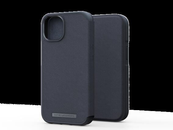 NJORD GENUINE LEATHER MAGSAFE WALLET CASE IPHONE 14 BLACK