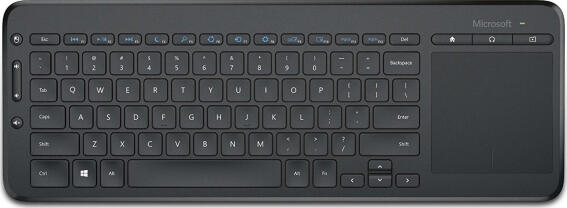 Micosoft Ασύρματο Πληκτρολόγιο All-in-One Media Μαύρο