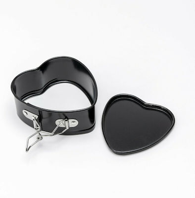 Φορμάκι  Αποσπώμενo καρδιά 11x5 εκ. Μαύρο