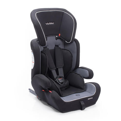Vivita Baby Καθισματάκι Αυτοκινήτου με Isofix για 9 μηνών έως 12 ετών 9-36 kg 1/2/3/ Viz Fix Γκρι