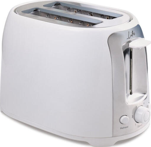 Life Αυτόματη Φρυγανιέρα Crispy AT-001 750W Λευκό