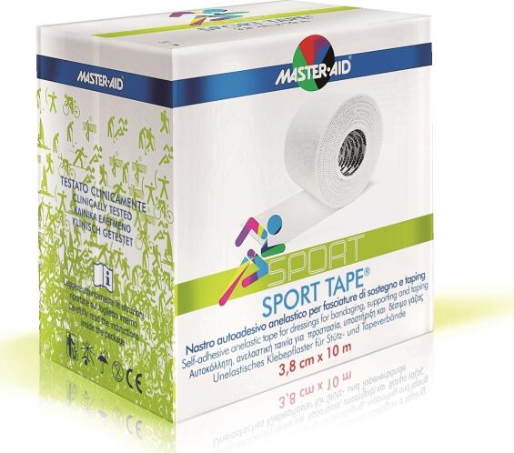 Master Aid Sport Tape Αυτοκόλλητη Αθλητική Ταινία 3,8cm x 10m