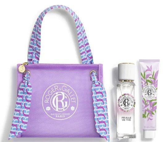 Roger & Gallet Feuille De The Wellbeing Γυναικείο Σετ Με Άρωμα 30ml - Κρέμα Χεριών 30ml & Δώρο Τσαντάκι