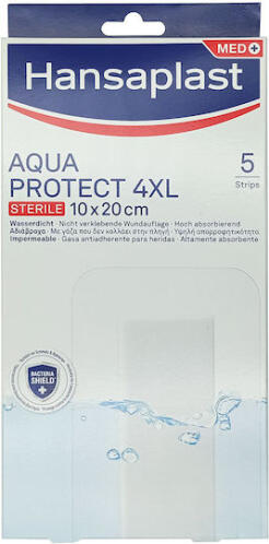 Hansaplast Aqua Protect Αυτοκόλλητα Επιθέματα 4XL 20x10cm 5τμχ