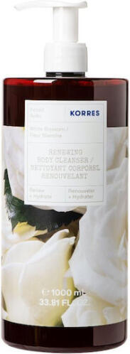 Korres White Blossom Αφρόλουτρο σε Gel & Άρωμα Πούδρα 1000ml