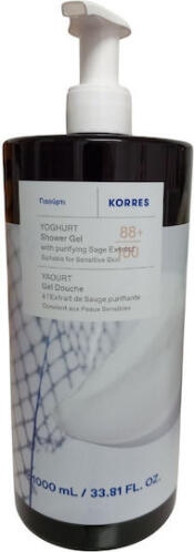 Korres Γιαούρτι Αφρόλουτρο σε Gel & Άρωμα Άνθη Βαμβακιού 1000ml