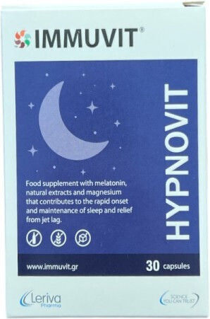 Leriva Pharma Immuvit Hypnovit Συμπλήρωμα για τον Ύπνο 30 κάψουλες