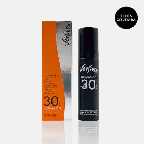 Version Cream-Gel Anti-Aging Αντηλιακή Κρέμα Προσώπου SPF30 50ml