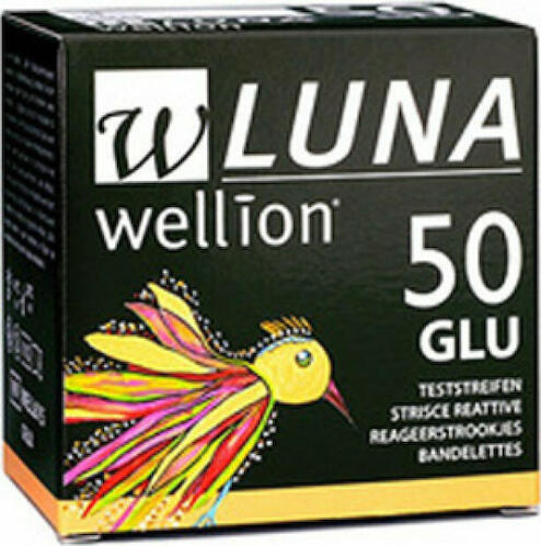 Wellion Luna GLU Ταινίες Μέτρησης Σακχάρου 50τμχa