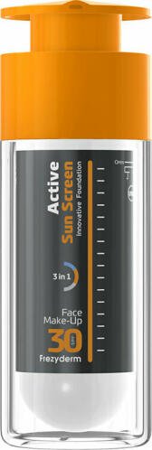 Frezyderm Active Sun Screen Innovative Foundation Αδιάβροχη Αντηλιακή Κρέμα Προσώπου SPF30 30ml
