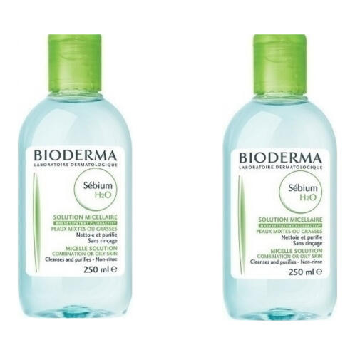 Bioderma Sebium H2O Micellaire Διάλυμα Καθαρισμού 250ml 1+1 Δώρο