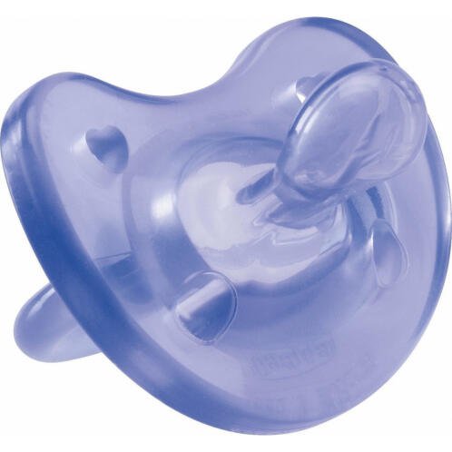 Chicco Πιπίλα Physio Soft Όλο Σιλικόνη 16-36M+ Μωβ