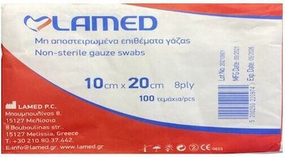 Lamed Μη Αποστειρωμένες Γάζες 8ply 10x20cm 100τμχ