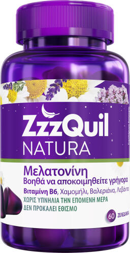 ZzzQuil Natura Συμπλήρωμα Διατροφής με Μελατονίνη Συμπλήρωμα για τον Ύπνο Forest Fruits 60 ζελεδάκια