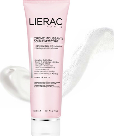 Lierac Creme Moussante Double Nettoyant Αφριστική Κρέμα Διπλού Καθαρισμού Προσώπου 150ml
