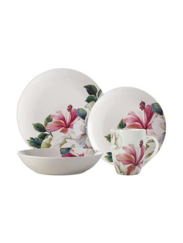 Casa Domani Σερβίτσιο 16 Τεμαχίων Πορσελάνης Magnolia Λευκό