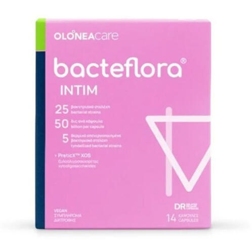 Olonea BacteFlora Intim με Προβιοτικά και Πρεβιοτικά 14 Φυτικές Κάψουλες