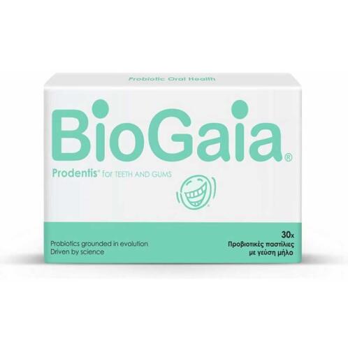 BioGaia Προβιοτικά Prodentis For Teeth & Gums Μήλο 30 Παστίλιες
