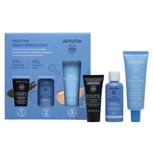 Apivita Aqua Beelicious Σετ Περιποίησης για Ενυδάτωση & Λάμψη 3τμχ
