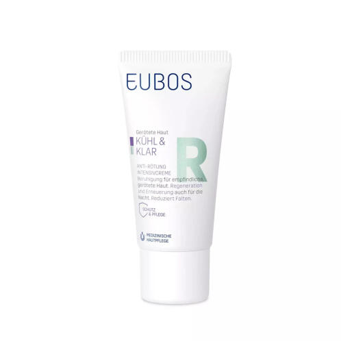Eubos Cool & Calm Relieving Κρέμα Προσώπου Νυκτός κατά της Ερυθρότητας με Πανθενόλη 30ml