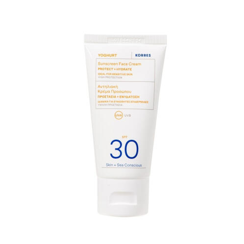 Korres Yoghurt Αντηλιακή Κρέμα Προσώπου SPF30 50ml
