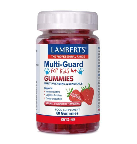Lamberts Multi-Guard Πολυβιταμίνη Φράουλα 60 Ζελεδάκια
