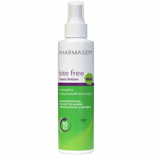 Pharmasept Bite Free Max Insect Άοσμη Εντομοαπωθητική Λοσιόν σε Spray Κατάλληλη για Παιδιά 100ml