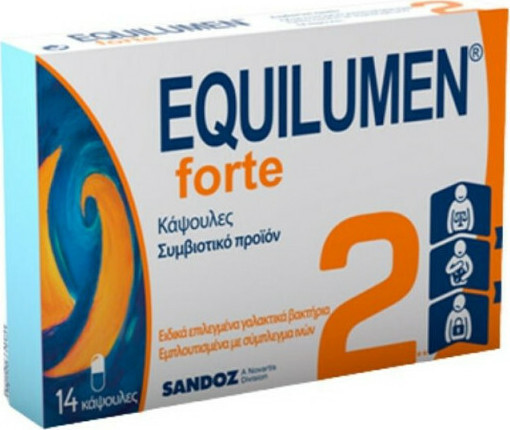 Sandoz με Προβιοτικά και Πρεβιοτικά Equilumen Forte 2 14 Kάψουλες