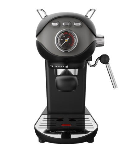 IQ CM-185 Μηχανή Espresso 1050W Πίεσης 20bar Μαύρη