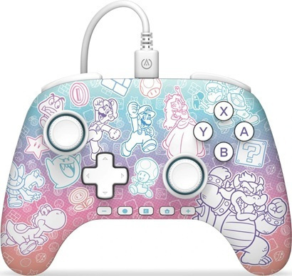 PowerA Advanced Ενσύρματο Gamepad για Switch 2 Mario Mushroom Kingdom