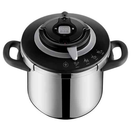 Tefal P4551531 Clipso+ Chef Χύτρα Ταχύτητας 10L με 4 Προγράμματα Μαγειρέματος